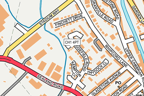 CH1 4PT map - OS OpenMap – Local (Ordnance Survey)