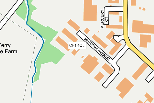 CH1 4QL map - OS OpenMap – Local (Ordnance Survey)