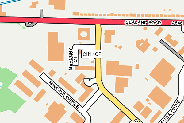 CH1 4QP map - OS OpenMap – Local (Ordnance Survey)