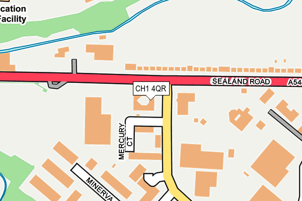 CH1 4QR map - OS OpenMap – Local (Ordnance Survey)