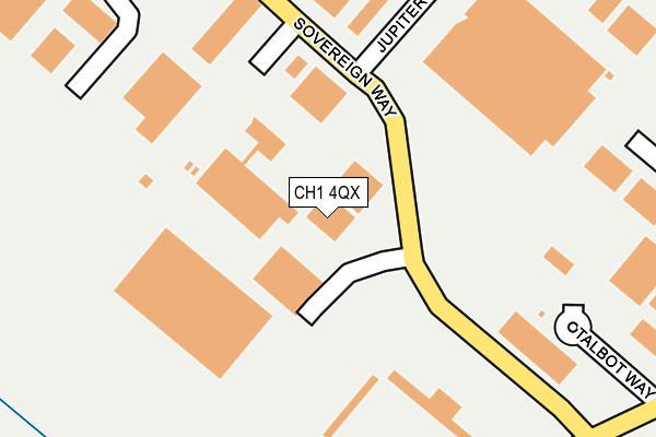 CH1 4QX map - OS OpenMap – Local (Ordnance Survey)