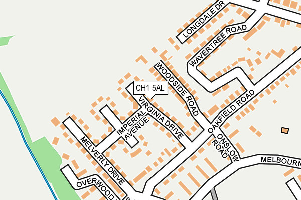 CH1 5AL map - OS OpenMap – Local (Ordnance Survey)