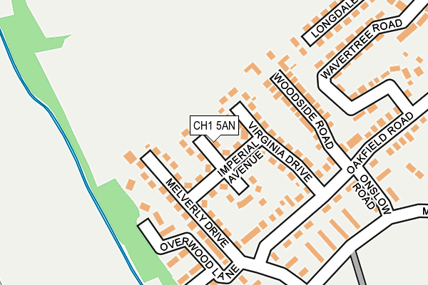 CH1 5AN map - OS OpenMap – Local (Ordnance Survey)