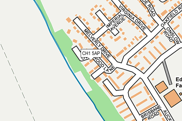 CH1 5AP map - OS OpenMap – Local (Ordnance Survey)