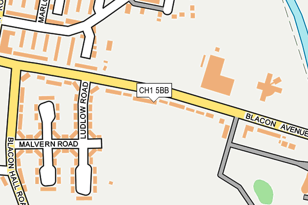 CH1 5BB map - OS OpenMap – Local (Ordnance Survey)