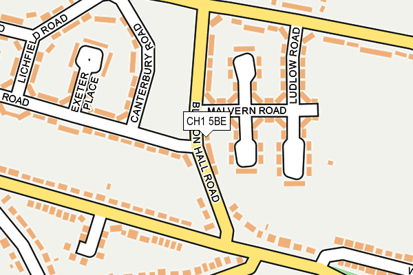 CH1 5BE map - OS OpenMap – Local (Ordnance Survey)