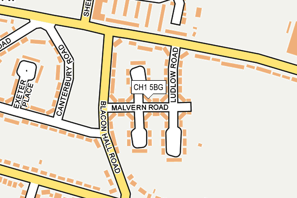 CH1 5BG map - OS OpenMap – Local (Ordnance Survey)