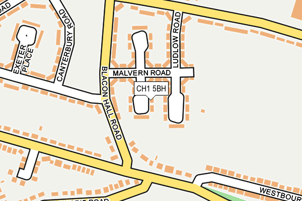 CH1 5BH map - OS OpenMap – Local (Ordnance Survey)