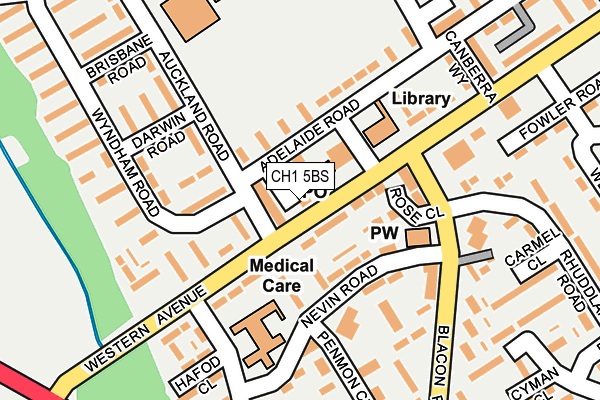 CH1 5BS map - OS OpenMap – Local (Ordnance Survey)