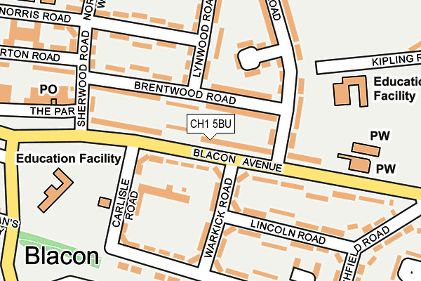 CH1 5BU map - OS OpenMap – Local (Ordnance Survey)