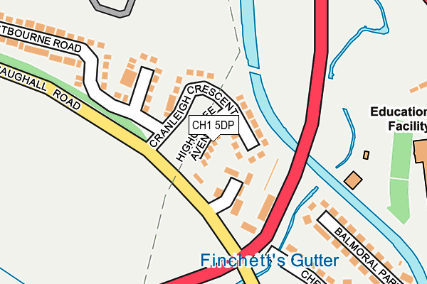 CH1 5DP map - OS OpenMap – Local (Ordnance Survey)