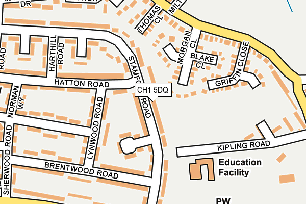 CH1 5DQ map - OS OpenMap – Local (Ordnance Survey)