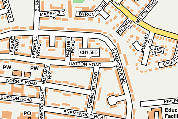 CH1 5ED map - OS OpenMap – Local (Ordnance Survey)