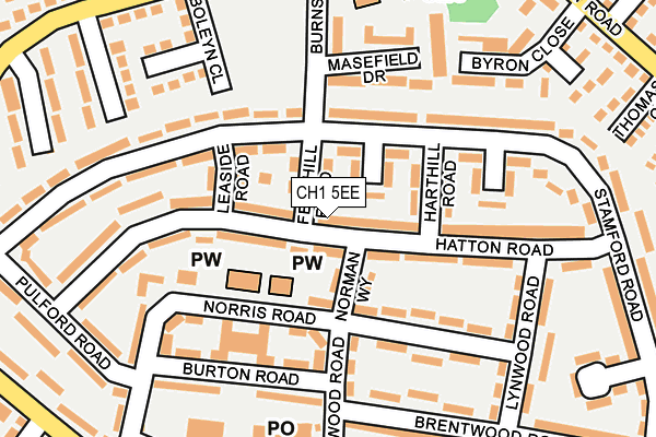 CH1 5EE map - OS OpenMap – Local (Ordnance Survey)