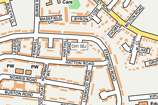 CH1 5EJ map - OS OpenMap – Local (Ordnance Survey)