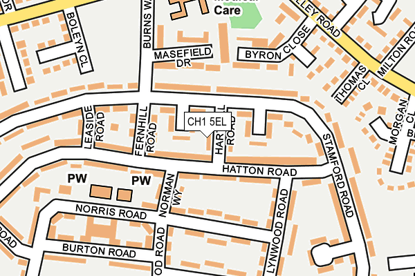 CH1 5EL map - OS OpenMap – Local (Ordnance Survey)