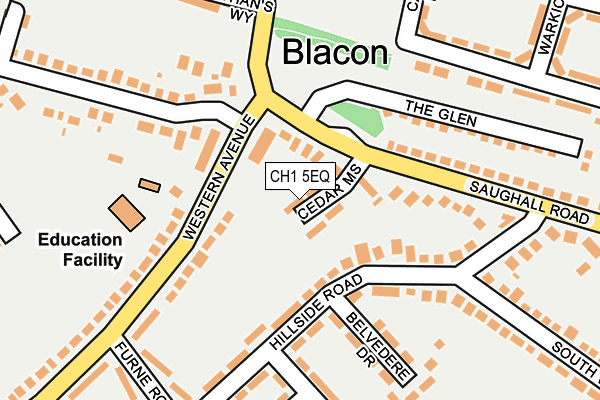 CH1 5EQ map - OS OpenMap – Local (Ordnance Survey)