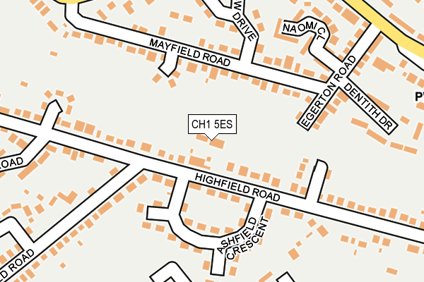 CH1 5ES map - OS OpenMap – Local (Ordnance Survey)