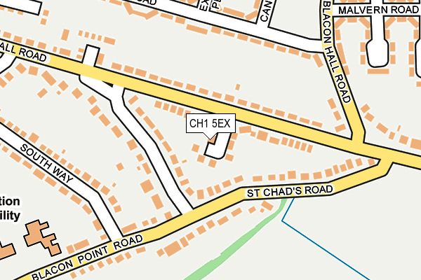 CH1 5EX map - OS OpenMap – Local (Ordnance Survey)