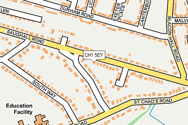 CH1 5EY map - OS OpenMap – Local (Ordnance Survey)