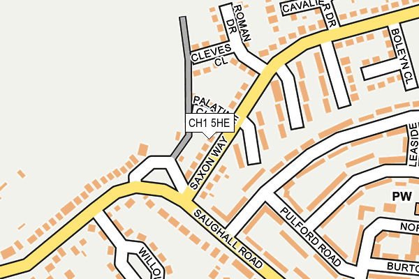 CH1 5HE map - OS OpenMap – Local (Ordnance Survey)