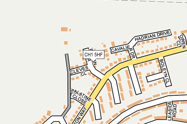 CH1 5HF map - OS OpenMap – Local (Ordnance Survey)