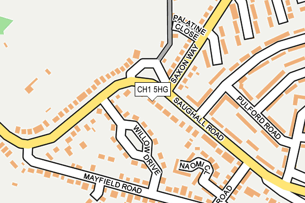 CH1 5HG map - OS OpenMap – Local (Ordnance Survey)