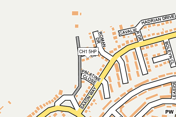 CH1 5HP map - OS OpenMap – Local (Ordnance Survey)