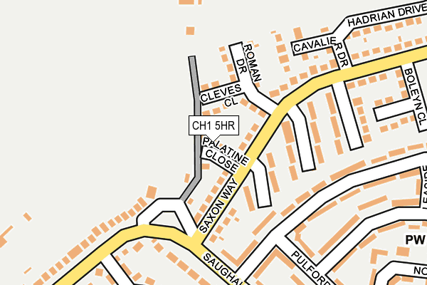 CH1 5HR map - OS OpenMap – Local (Ordnance Survey)