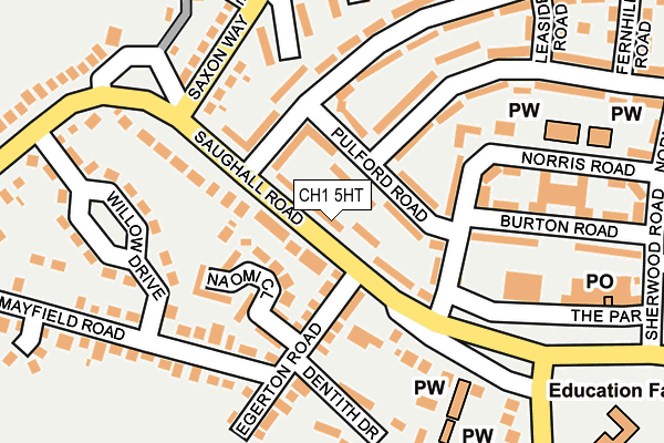 CH1 5HT map - OS OpenMap – Local (Ordnance Survey)