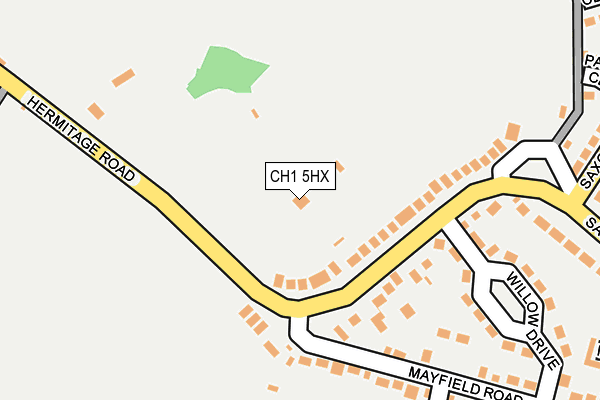 CH1 5HX map - OS OpenMap – Local (Ordnance Survey)