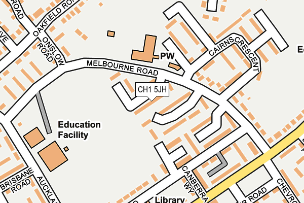 CH1 5JH map - OS OpenMap – Local (Ordnance Survey)