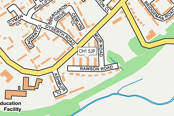 CH1 5JP map - OS OpenMap – Local (Ordnance Survey)