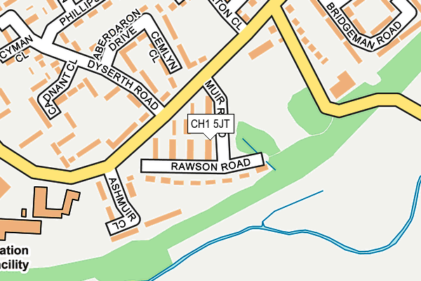 CH1 5JT map - OS OpenMap – Local (Ordnance Survey)