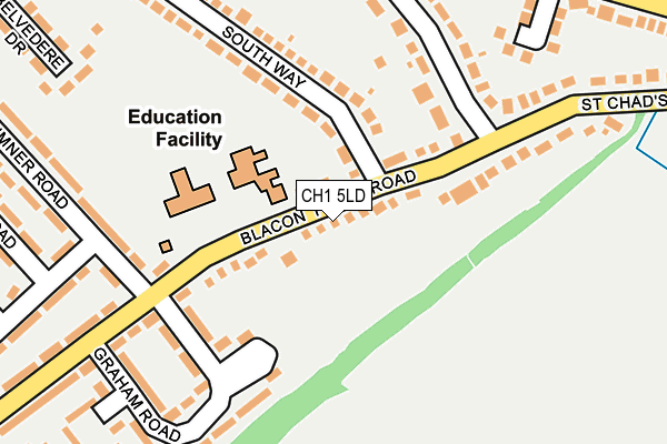 CH1 5LD map - OS OpenMap – Local (Ordnance Survey)