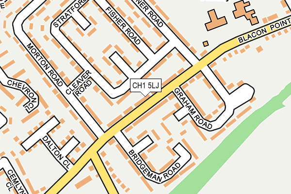 CH1 5LJ map - OS OpenMap – Local (Ordnance Survey)