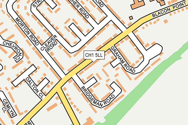 CH1 5LL map - OS OpenMap – Local (Ordnance Survey)