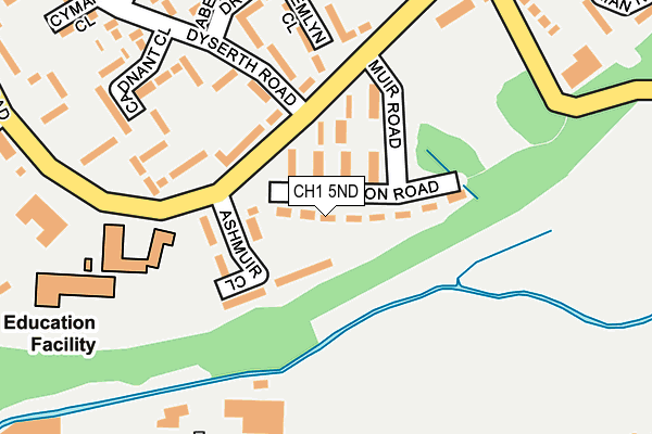 CH1 5ND map - OS OpenMap – Local (Ordnance Survey)
