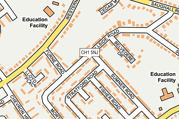 CH1 5NJ map - OS OpenMap – Local (Ordnance Survey)