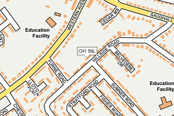 CH1 5NL map - OS OpenMap – Local (Ordnance Survey)