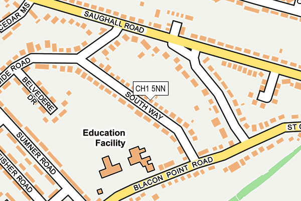 CH1 5NN map - OS OpenMap – Local (Ordnance Survey)