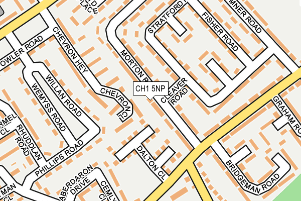 CH1 5NP map - OS OpenMap – Local (Ordnance Survey)