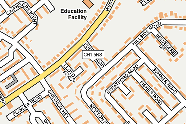 CH1 5NS map - OS OpenMap – Local (Ordnance Survey)