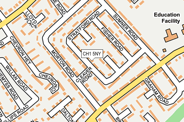 CH1 5NY map - OS OpenMap – Local (Ordnance Survey)