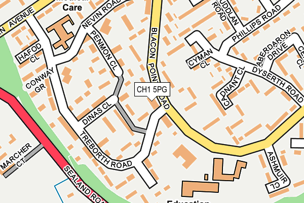 CH1 5PG map - OS OpenMap – Local (Ordnance Survey)