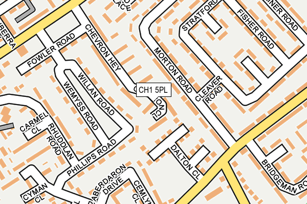 CH1 5PL map - OS OpenMap – Local (Ordnance Survey)