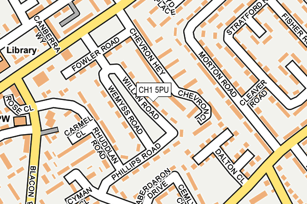 CH1 5PU map - OS OpenMap – Local (Ordnance Survey)