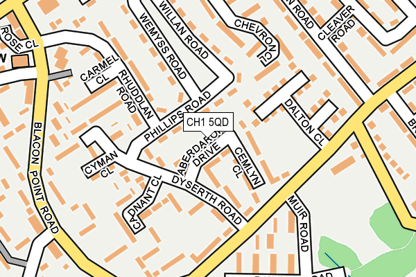 CH1 5QD map - OS OpenMap – Local (Ordnance Survey)