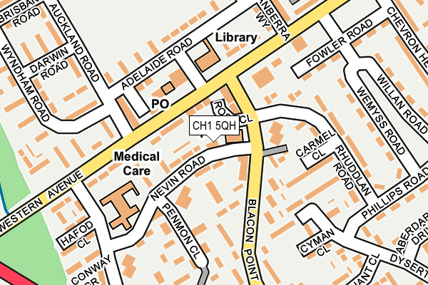 CH1 5QH map - OS OpenMap – Local (Ordnance Survey)