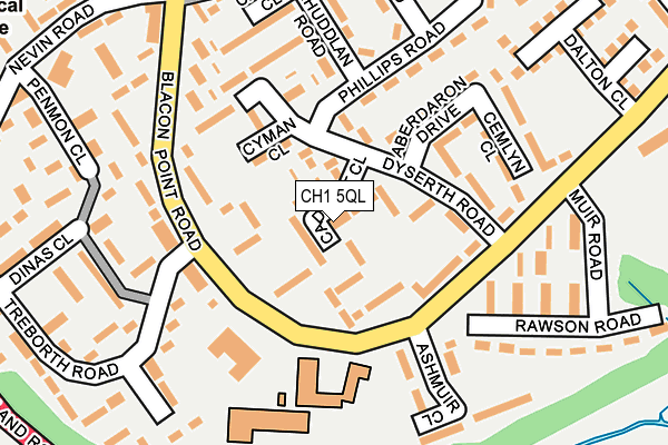 CH1 5QL map - OS OpenMap – Local (Ordnance Survey)